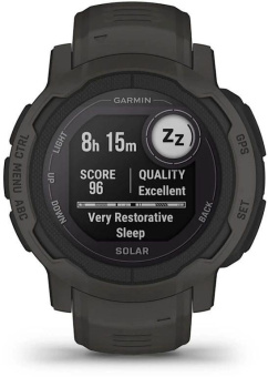 Смарт-часы Garmin Instinct 2 Solar 45мм 0.9" AMOLED корп.черный силикон рем.черный (010-02627-00) от магазина РЭССИ