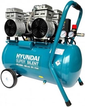 Компрессор поршневой Hyundai HYC 3050S безмасляный 300л/мин 50л 2000Вт от магазина РЭССИ