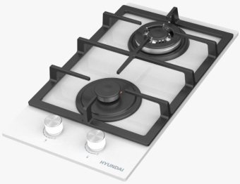 Газовая варочная поверхность Hyundai HHG 3236 WG белый от магазина РЭССИ