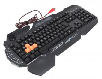 Клавиатура A4Tech Bloody B314 черный USB Multimedia for gamer LED (подставка для запястий) от магазина РЭССИ