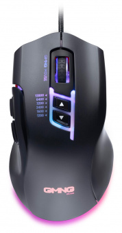 Мышь GMNG XM004 черный/красный оптическая (12800dpi) USB для ноутбука (8but) от магазина РЭССИ