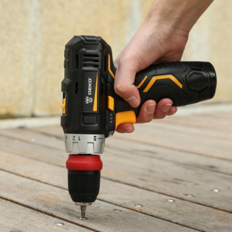 Дрель-шуруповерт Deko GCD12DU3 Li-Ion аккум. патрон:быстрозажимной (кейс в комплекте) (063-4115) от магазина РЭССИ