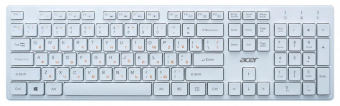 Клавиатура Acer OKW123 белый USB (ZL.KBDEE.00D) от магазина РЭССИ