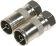 Адаптер антенный 4-620/2 Coax (f)/F-TV(m) серебристый (уп.:2шт) от магазина РЭССИ