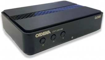 Ресивер DVB-T2 Cadena CDT-2291SB черный от магазина РЭССИ