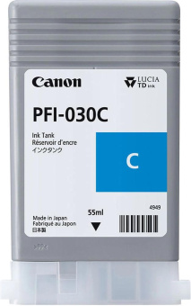 Картридж струйный Canon PFI-030C 3490C001 голубой (55мл) для Canon imagePROGRAF TA-20, TA-30, TM-240, TM-340. от магазина РЭССИ