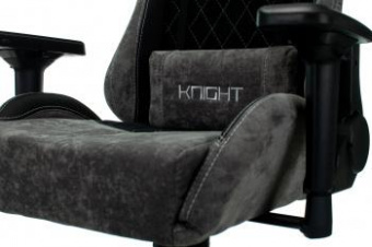 Кресло игровое Zombie VIKING 7 KNIGHT Fabric черный текстиль/эко.кожа с подголов. крестов. металл от магазина РЭССИ