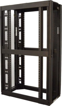 Шкаф коммутационный Lanmaster LAN-DC-CBP-xxU-8xy (LAN-DC-CBP-42UX6X12) напольный 42U 600x1200мм пер.дв.перфор. задн.дв.перфор. 4 бок.пан. 1500кг черный 101кг 1992мм металл от магазина РЭССИ