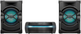 Минисистема Sony Shake-X10 черный 1200Вт CD CDRW DVD DVDRW FM USB BT от магазина РЭССИ