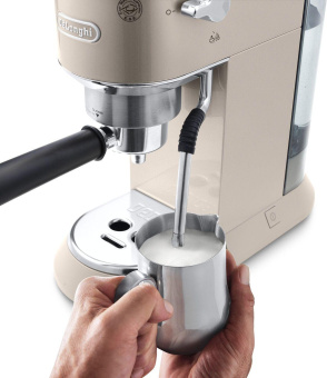 Кофеварка рожковая Delonghi Dedica Arte EC885.BG 1300Вт бежевый от магазина РЭССИ