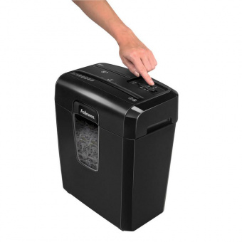 Шредер Fellowes PowerShred 8CD черный (секр.P-4) фрагменты 8лист. 14лтр. скрепки скобы пл.карты CD от магазина РЭССИ