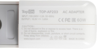 Блок питания TopON TOP-AP203 60W 16.5V-16.5V 3.65A от бытовой электросети от магазина РЭССИ