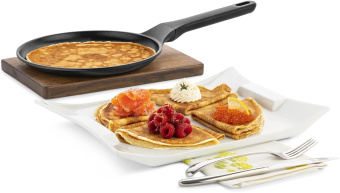 Сковорода блинная Rondell Zeita Neu RDA-1368 круглая 24см покрытие: TriTitan ручка несъемная (без крышки) черный от магазина РЭССИ