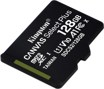 Флеш карта microSDXC 128Gb Class10 Kingston SDCS2/128GBSP Canvas Select Plus w/o adapter от магазина РЭССИ