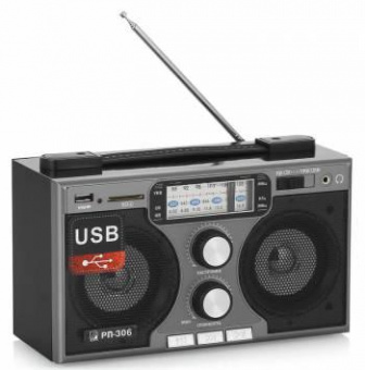 Радиоприемник портативный Сигнал БЗРП РП-306 черный USB SD от магазина РЭССИ