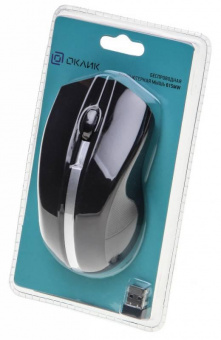 Мышь Оклик 615MW черный/серебристый оптическая (1000dpi) беспроводная USB для ноутбука (3but) от магазина РЭССИ