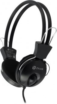 Наушники с микрофоном Оклик HS-M200 черный 1.8м накладные оголовье (1532011) от магазина РЭССИ