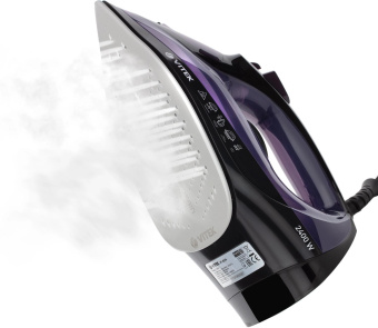 Утюг Vitek VT-8316 2400Вт черный/фиолетовый от магазина РЭССИ
