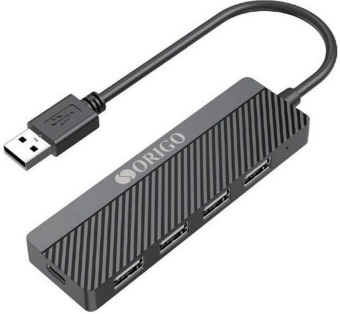 Разветвитель USB 2.0 Origo OU1140 4порт. черный (OU1140/A1A) от магазина РЭССИ
