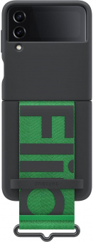 Чехол (клип-кейс) Samsung для Samsung Galaxy Z Flip4 Silicone Cover with Strap Z Flip4 черный (EF-GF721TBEGRU) от магазина РЭССИ