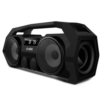Колонка порт. Sven PS-465 черный 18W 2.0 BT/3.5Jack/USB 10м 1800mAh (SV-016173) от магазина РЭССИ