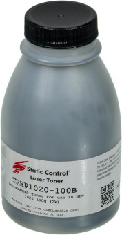 Тонер Static Control TRHP1020-100B черный флакон 100гр. для принтера HP LJ 1010/1012/1015/1020 от магазина РЭССИ