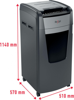 Шредер Rexel Optimum AutoFeed 750X черный с автоподачей (секр.P-4) фрагменты 750лист. 140лтр. скрепки скобы пл.карты от магазина РЭССИ