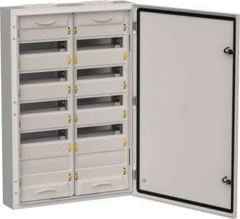 TITAN 5 Корпус металлический ЩРн-120 (2х60) 835х570х140мм IP54 серый (одна дверь) от магазина РЭССИ