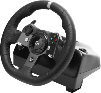 Руль Logitech G920 8кноп. (с педалями) черный от магазина РЭССИ