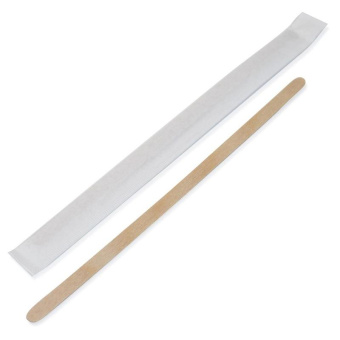 Размешиватели для напитков AVIORA деревянные в индивидуальной бумажной упаковке 178x6х1.3 мм 401-926 от магазина РЭССИ