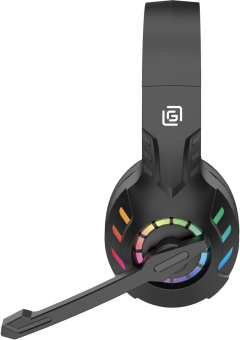 Наушники с микрофоном Оклик HS-L420G черный мониторные BT оголовье (1939799) от магазина РЭССИ