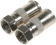 Адаптер антенный 4-620/2 Coax (f)/F-TV(m) серебристый (уп.:2шт) от магазина РЭССИ