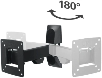 Кронштейн для телевизора Hama 00220820 черный 10"-26" макс.15кг настенный поворот и наклон от магазина РЭССИ