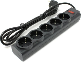 Сетевой фильтр Defender ES largo 1.8м (5 розеток) черный (коробка) от магазина РЭССИ