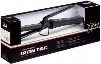 Щипцы Gamma Piu Iron Ready T&C HI-NA1125 40Вт макс.темп.:200С покрытие:керамико-турмалиновое черный от магазина РЭССИ