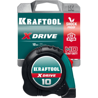Рулетка KRAFTOOL X-Drive 10м х 25мм 34122-10 от магазина РЭССИ