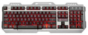 Клавиатура Оклик 790G IRON FORCE темно-серый/черный USB Multimedia for gamer LED от магазина РЭССИ