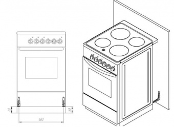Плита Газовая Лысьва ГП 400 МС-2у черный (без крышки) реш.сталь от магазина РЭССИ