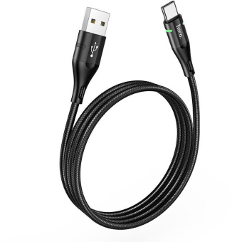 Кабель Hoco U93 Shadow Type-C USB (m)-USB Type-C 1.2м черный коробка от магазина РЭССИ