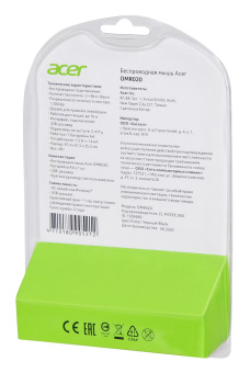 Мышь Acer OMR020 черный оптическая (1200dpi) беспроводная USB для ноутбука (3but) от магазина РЭССИ