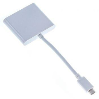 Переходник Buro BHP RET TPC-HDM USB Type-C (m) HDMI (f) USB 3.0 A(f) USB Type-C (f) белый от магазина РЭССИ