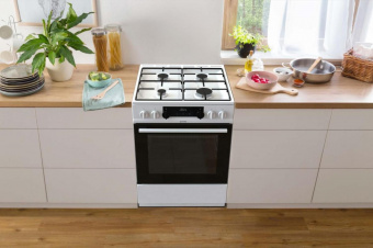 Плита Комбинированная Gorenje KS635W белый/черный (без крышки) реш.сталь от магазина РЭССИ
