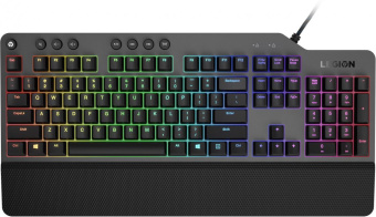 Клавиатура Lenovo Legion K500 RGB механическая черный USB Multimedia for gamer LED (подставка для запястий) от магазина РЭССИ