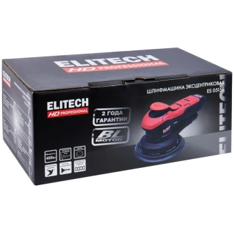 Шлифмашина эксцентриковая Elitech ES 0515E (E2213.053.01) HD 205357 от магазина РЭССИ