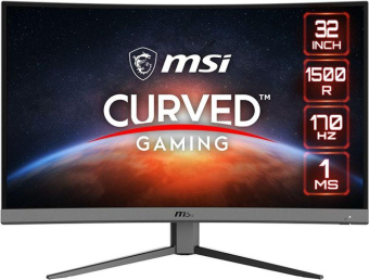 Монитор MSI 31.5" G32C4 E2 черный VA LED 1ms 16:9 HDMI матовая 250cd 178гр/178гр 1920x1080 170Hz FreeSync DP FHD 6.2кг от магазина РЭССИ