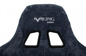 Кресло игровое Zombie VIKING KNIGHT Fabric синий Light-27 с подголов. крестов. металл от магазина РЭССИ