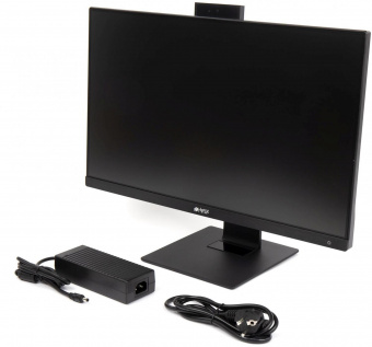 Моноблок Hiper V6 23.8" Full HD PG G6405 (4.1) 4Gb SSD256Gb UHDG 610 CR Windows 10 Professional GbitEth WiFi BT 120W клавиатура мышь Cam черный 1920x1080 от магазина РЭССИ