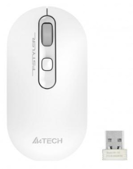 Мышь A4Tech Fstyler FG20 белый оптическая (2000dpi) беспроводная USB для ноутбука (4but) от магазина РЭССИ