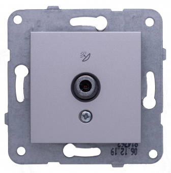 Розетка телев. Panasonic Karre Plus & Arkedia Slim WKTT04542SL-RU 0 потерь одинар. скрыт. IP20 серебро (упак.:1шт) от магазина РЭССИ