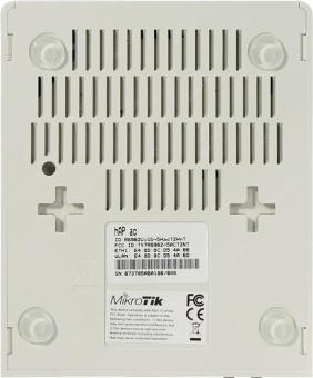 Роутер беспроводной MikroTik hAP ac (RB962UIGS-5HACT2HNT) AC1750 10/100/1000BASE-TX/SFP белый от магазина РЭССИ